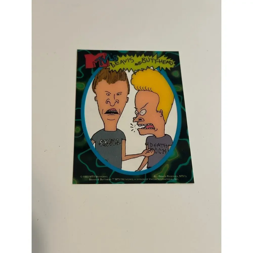 1993 MTV's BEAVIS and BUTTHEAD Clear Cell Acetate PROMO Trading Card